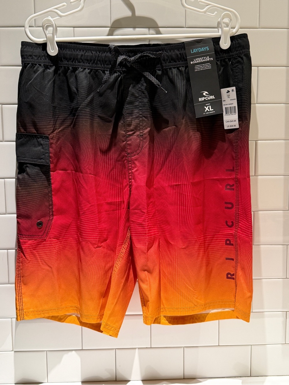 NWT XL Rip Curl Shock Easy Fit Men's Board Shorts Swim Trunks